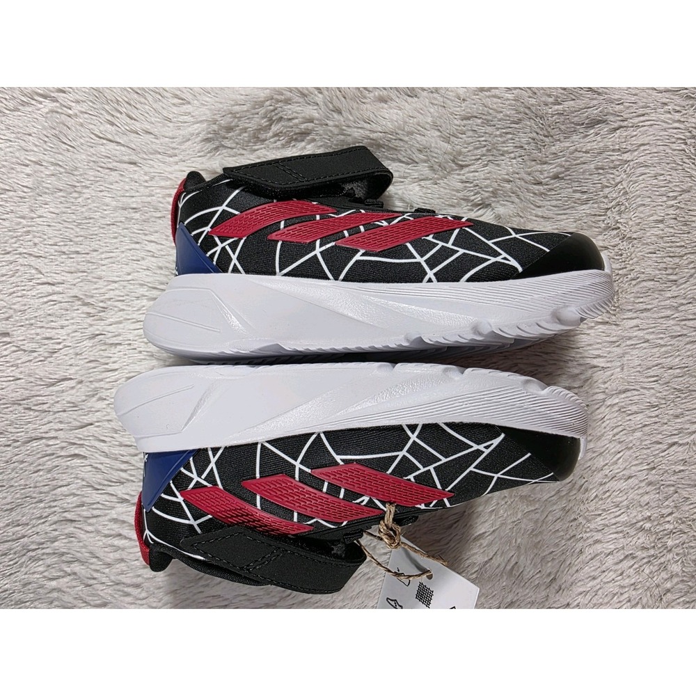 NEW Adidas Duramo Spider-Man El Boys Shoes Sneakers Toddlers 4K - Picture 5 of 7